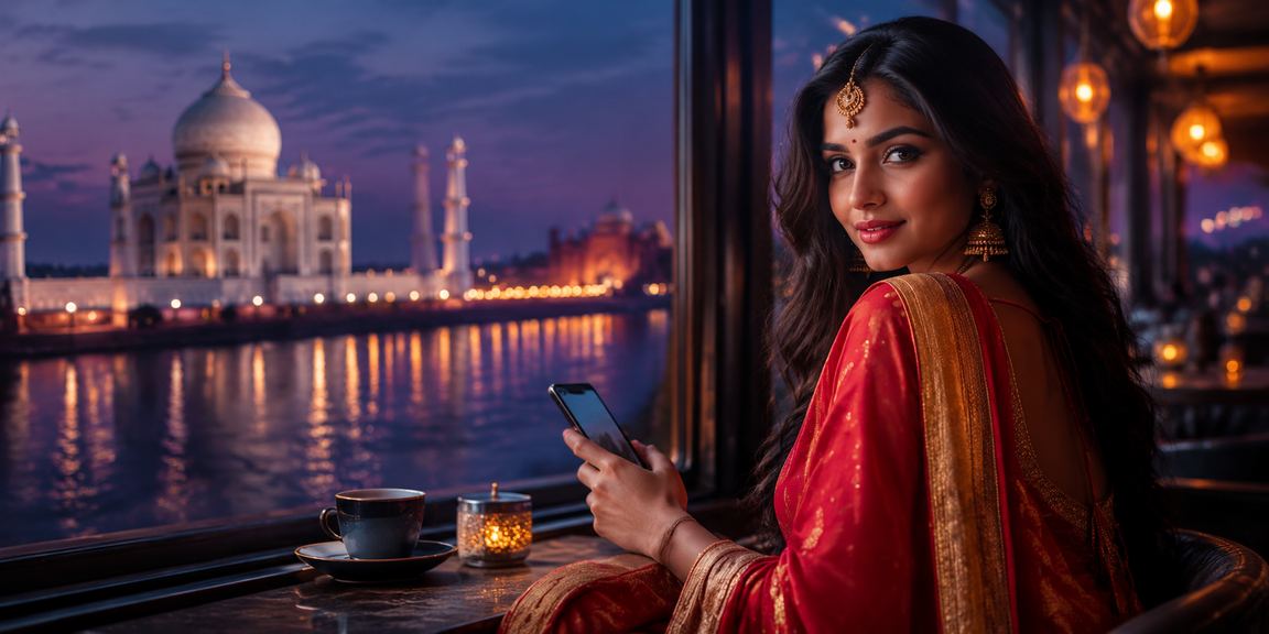 Agra-based players enjoying slot promotions with colorful local attire